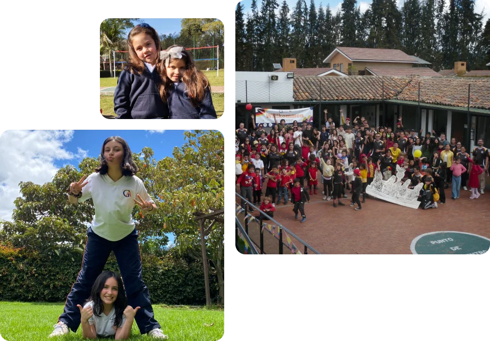 Estudiantes y familia del Colegio internacional y bilingue Gimnasio Alemán FVS